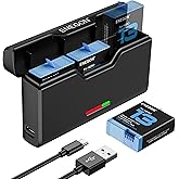 ENEGON Battery Set for GoPro Hero 13 Black – 3-Pack 2400 mAh High Capacity Enduro Rechargeable Batteries with 3 Channel USB-C