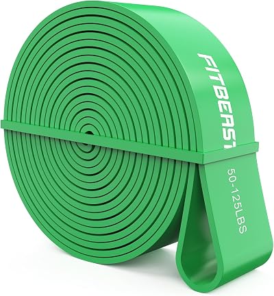 FitBeast Green Pull Up Band 50-125 lbs Resistance Band CrossFit Calisthenics