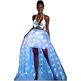 Women Tulle Tutu Skirts Adult A Line Rave Outfit Skirt LED Light Up Costumes Halloween¡­