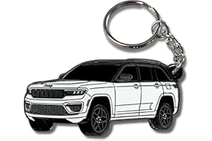FOUR WHEEL BEAST Jeep Grand Cherokee Metal Keychain – Officially Licensed Jeep Accessories Key Chain Cool Merchandise Gifts