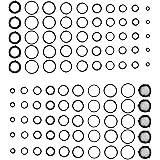 PWACCS High Pressure Washer O Ring Kit, Replacement Rubber Ring for Power Washer, General for Pump, Coupler, Adapter, Hose, G