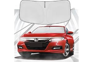 AUYNEAS for Honda Accord 2022 2023 2024 2025 2026 Windshield Sun Shade - Foldable Front Window Shade Windshield Cover Custom Fit Honda 11th Gen Accessories Sun Visor Shade Blocks UV Rays Accessories