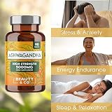 Beauty & Co Ashwagandha 5000mg 90 Tablets High Strength UK Made Vegan view 3