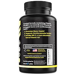 Vitamin D3 K2 3000 IU - with Vitamin K as MK-7 from