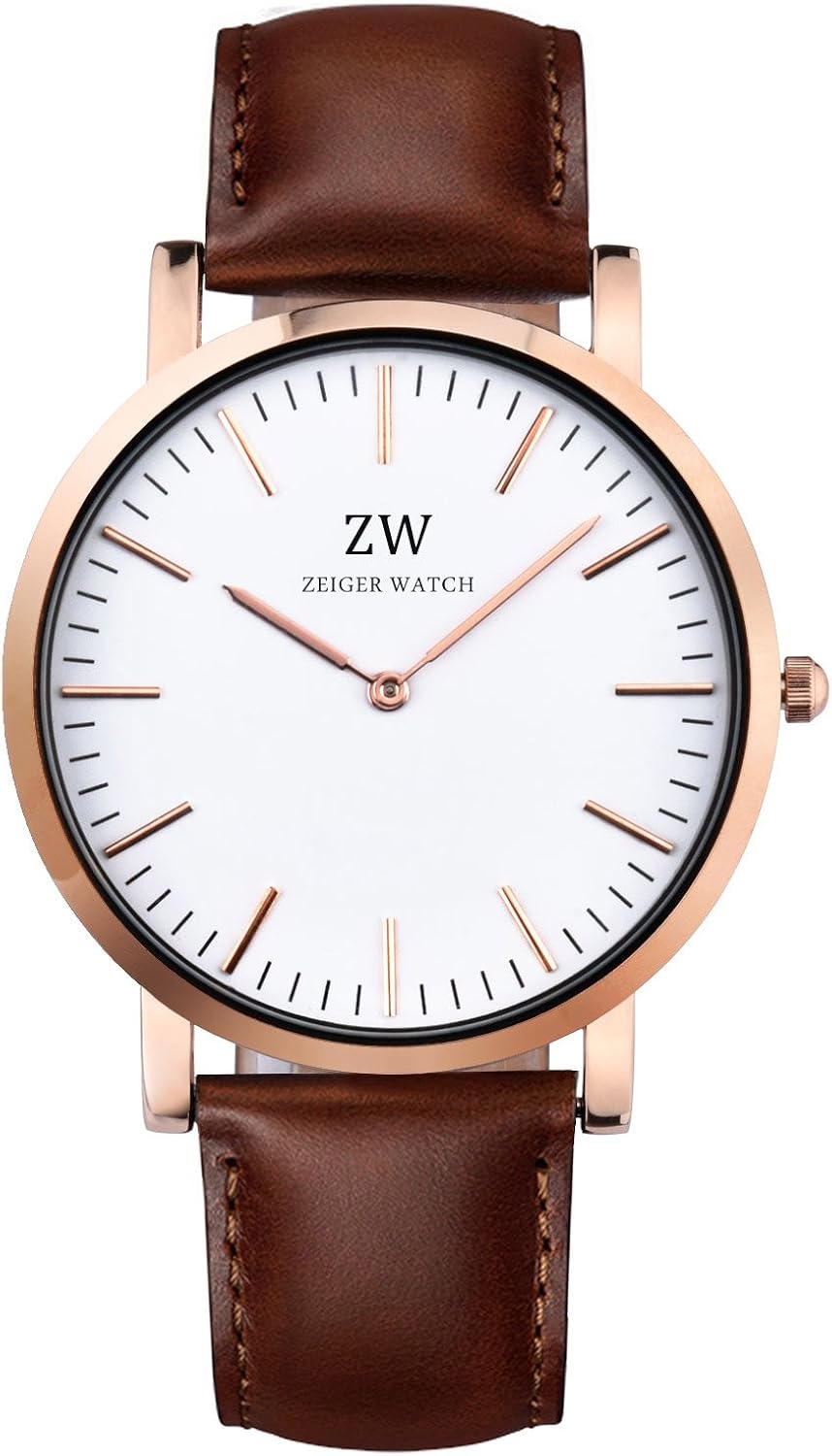 Zeiger Women Watches White Dial Analog Quartz Lady Watch