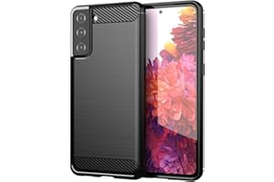 Aikcks for Samsung Galaxy S21+Plus 5G Phone case, Shockproof, Scratch Resistant Carbon Fiber Jacket, Soft TPU, for Galaxy S21+Plus 5G case (Black,)