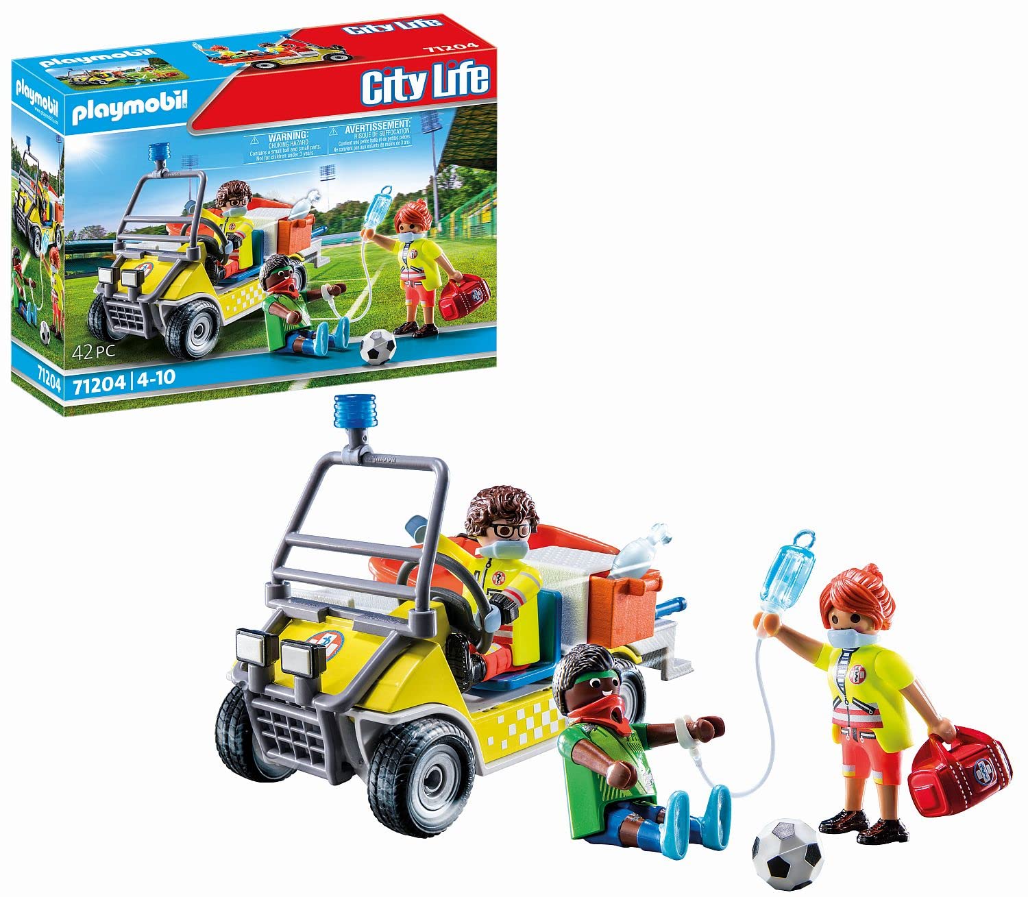 Playmobil 71204 City Life Rescue Cart, toy playset suitable for children ages 4+