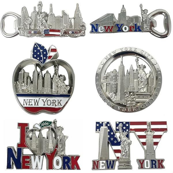 Amazon.com: 12 Pack Silver NYC Souvenir Collection New York