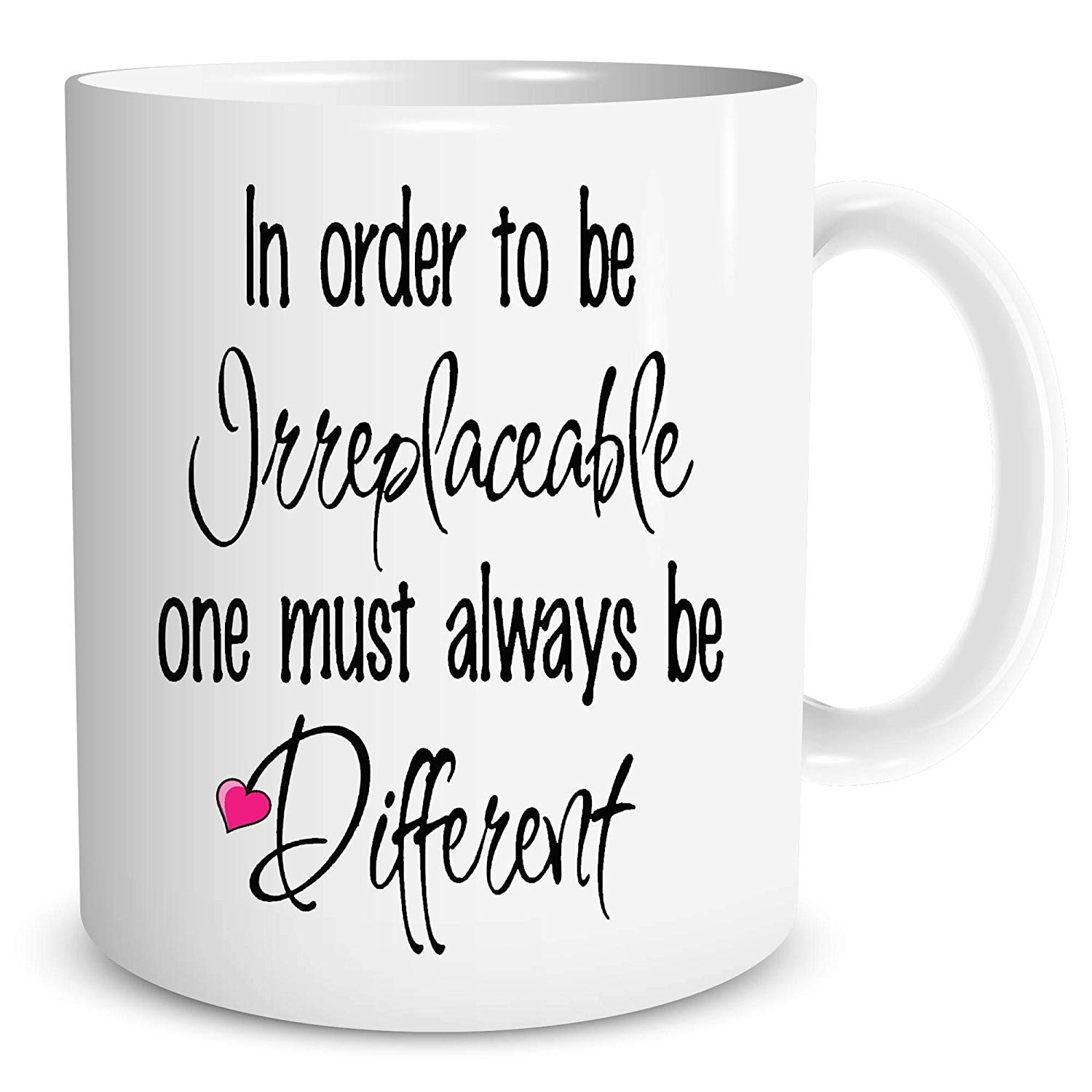 Inspirational Mug Be Different Printed Gift Girlfriend Friend Ceramic WSDMUG487