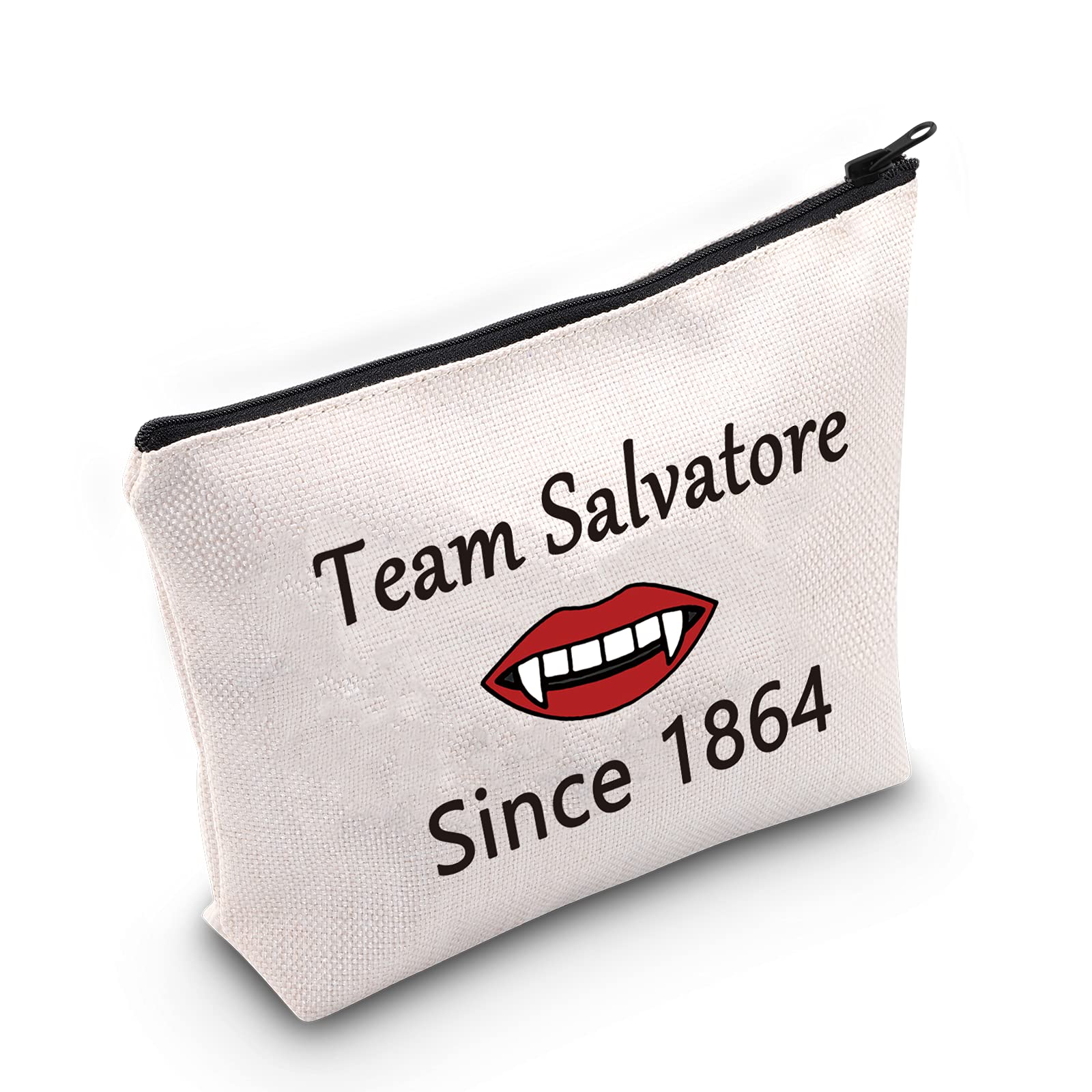 LEVLO The Vampire Lovers Gift Team Damon Stefan Salvatore Since 1864 Makeup Bags Vampire Fandom Gift for Fans, Salvatore
