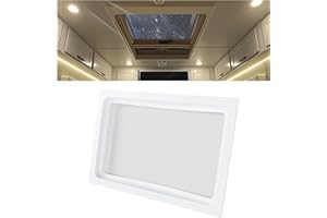 HECASA RV Skylight Inner Dome for 14" x 22" Opening Bathroom Skylight Replacement Cover w/Clear Window White Plastic