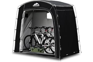 MAIZOA Bike Storage Shed Tent,90*33.5*75 Inches Outdoor Portable Storage Tent,Made of 210D Oxford Cloth PU4000mm Waterproof Fabric, Suitable For Storing Bicycles, Motorbikes, Garden Tools, Lawn Mowe