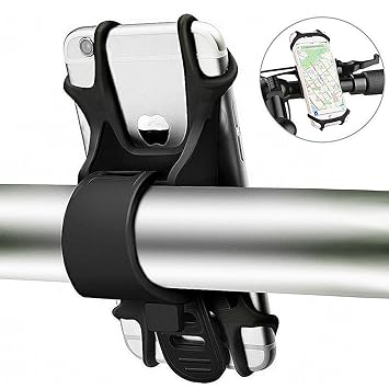 Soporte de teléfono para bicicleta, soporte universal de silicona ...