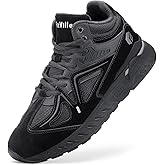 FitVille Wide Basketball Shoes for Men with Flat Feet Extra Wide High-top Sneakers with Ankle Support