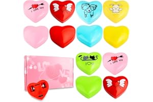 RITASTAR Small Pull Back Toy Cars Set,Mini Racing Vehicles for Holiday Birthday Party Favors,Goodie Bag Stuffers,Classroom Prizes,Bulk Toys for Kids,Girls,Boys(Valentine Day Heart Shape I Love You Gift)12 Pack