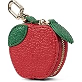 ZHMUYAOJY Fruit Bag Charms for Handbags, PU Leather Keychain Purse Charms Accessories, Bag Charm for Tote Bags -AirTag Holder