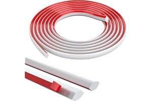 ZYESF Flexible Quarter Round Molding Self Adhesive,Peel and Stick Trim for Waterproof Molding Trim Caulk Strip for Wall Edge Corner,Cabinet Edge,Ceilings Edge,Countertops,Tile Edge(White, 10 FT)