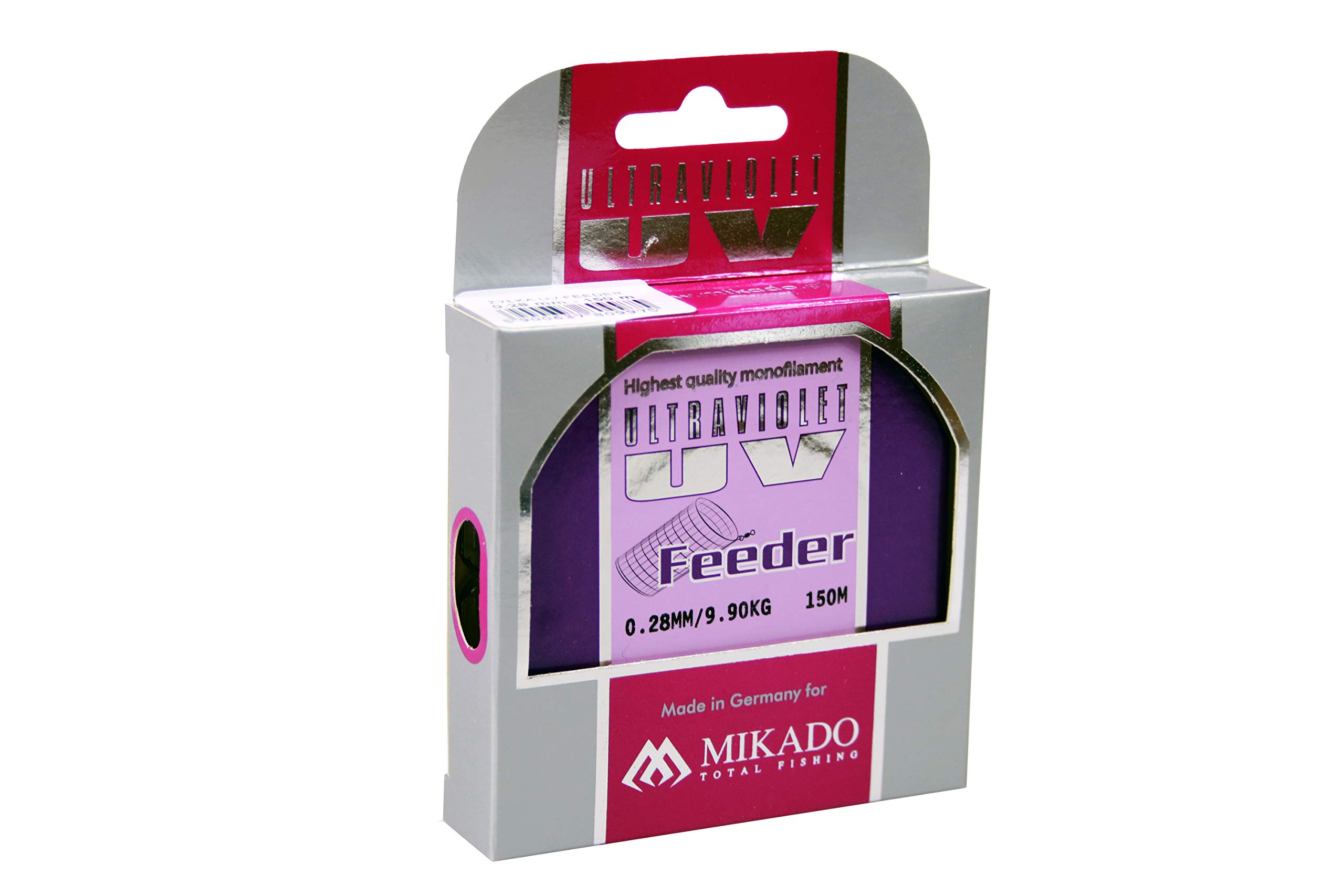 Mikado Fishing Line Ultraviolet Feeder 0.16-0.28 mm Spool 150 m (0.28 mm / 9.90 kg / ZXF 028)