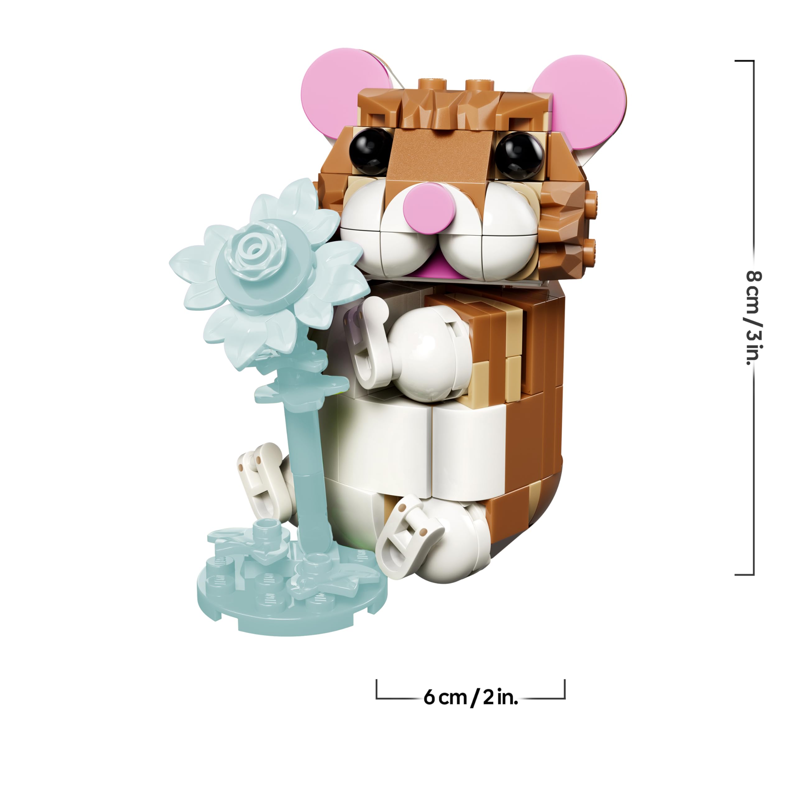 LEGO Creator 3-in-1-Set Niedlicher Hamster mit Blume - Kinderspielzeug mit Tierfigur - Hamster Konstruktionsspielzeug - Mint Spielzeug mit 3 Bauoptionen - Geschenk für Jungen und Mädchen - 31376 9