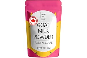 Goat Milk Powder for Skincare 200g (Product of Canada) – Natural Powdered Milk for DIY Soaps, Face Masks, and Bath Products B