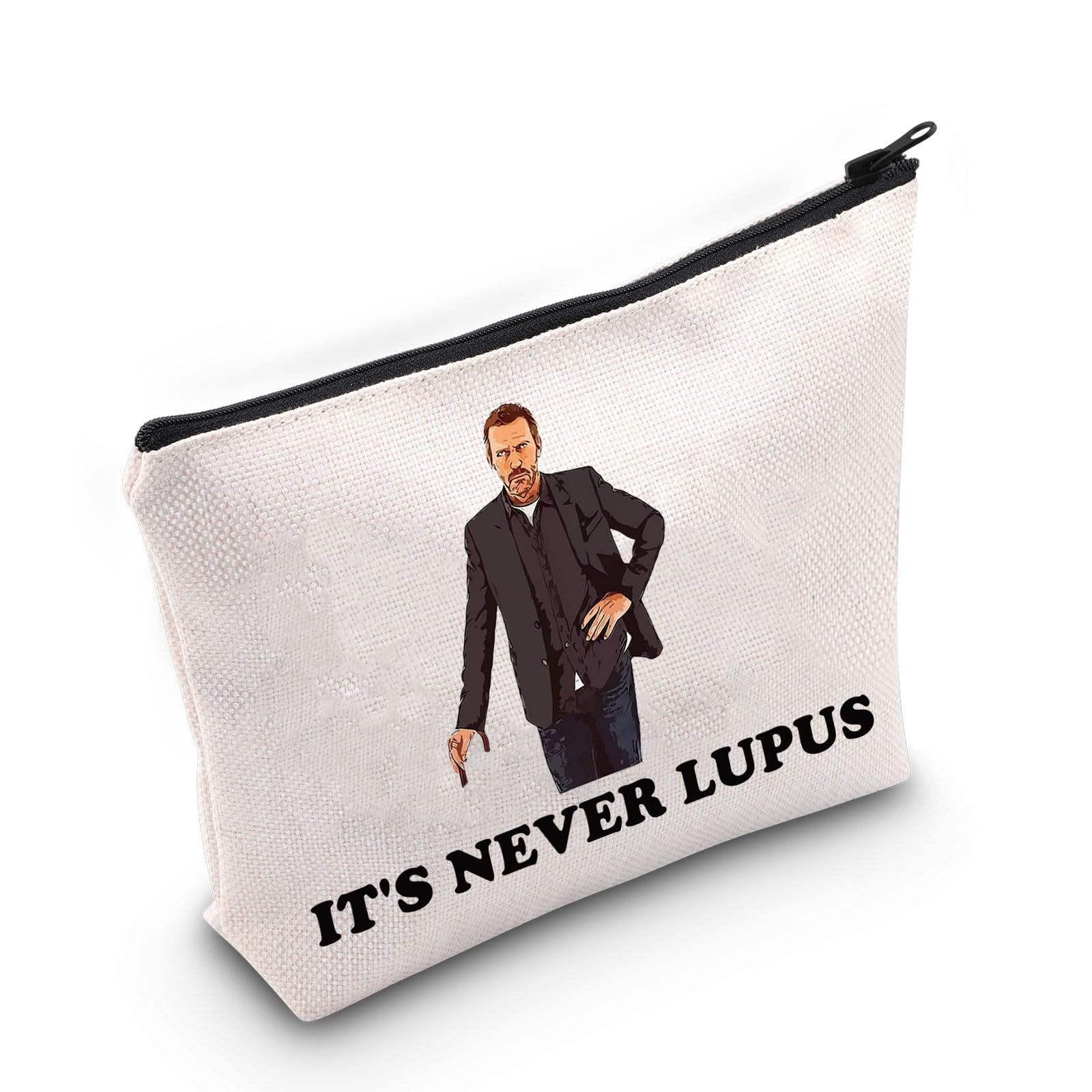 WZMPA Doctor Gregory Cosmetic Bag Gregory Fans Gift It's Never Lupus Zipper Pouch Bag For TV Series Fans, It's Never Lupus, Fit