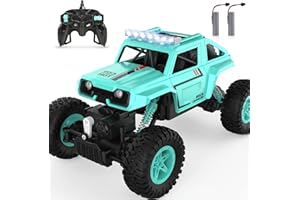 NQD RC Cars,Remote Control Car 1:14 Off Road Monster Truck,4WD All Terrains RC Rock Crawler with LED Headlight,2.4Ghz Hobby RC Trucks with Light Spary,Rechargeable Electric Toy for Boys & Girls
