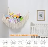 VISATOR Toy Hammock for Stuffed Animals Macrame Baby Nursery Storage Net view 6