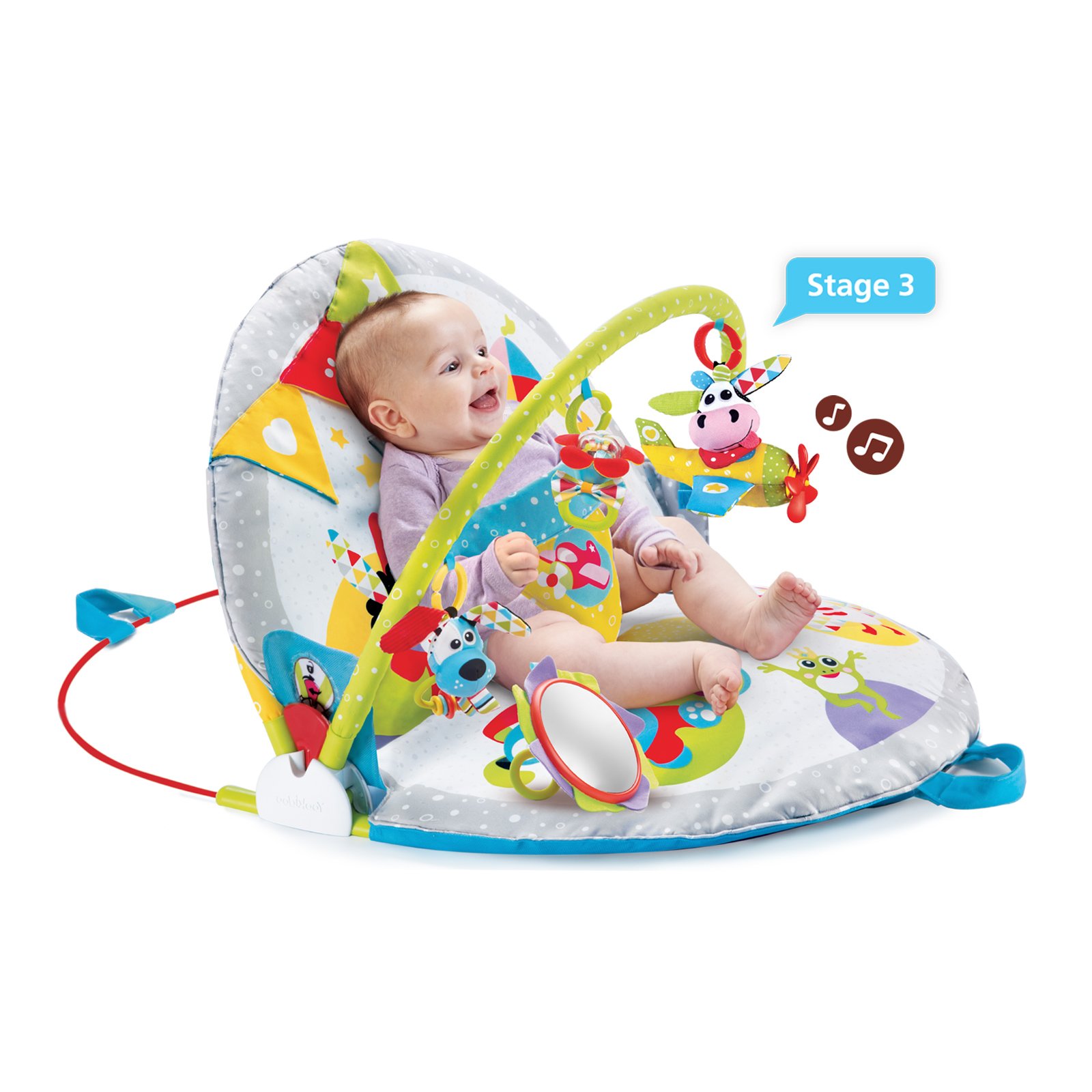 Yookidoo Gymotion Lay To SitUp Play Mat Infant Activity Toy for Baby 0