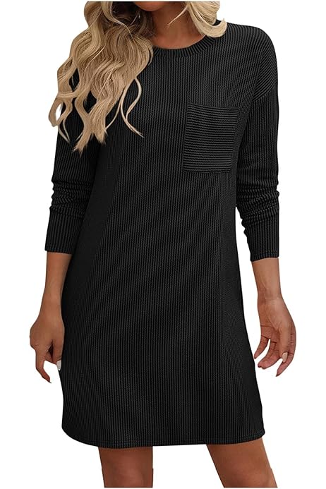 nike black long sleeve mini dress