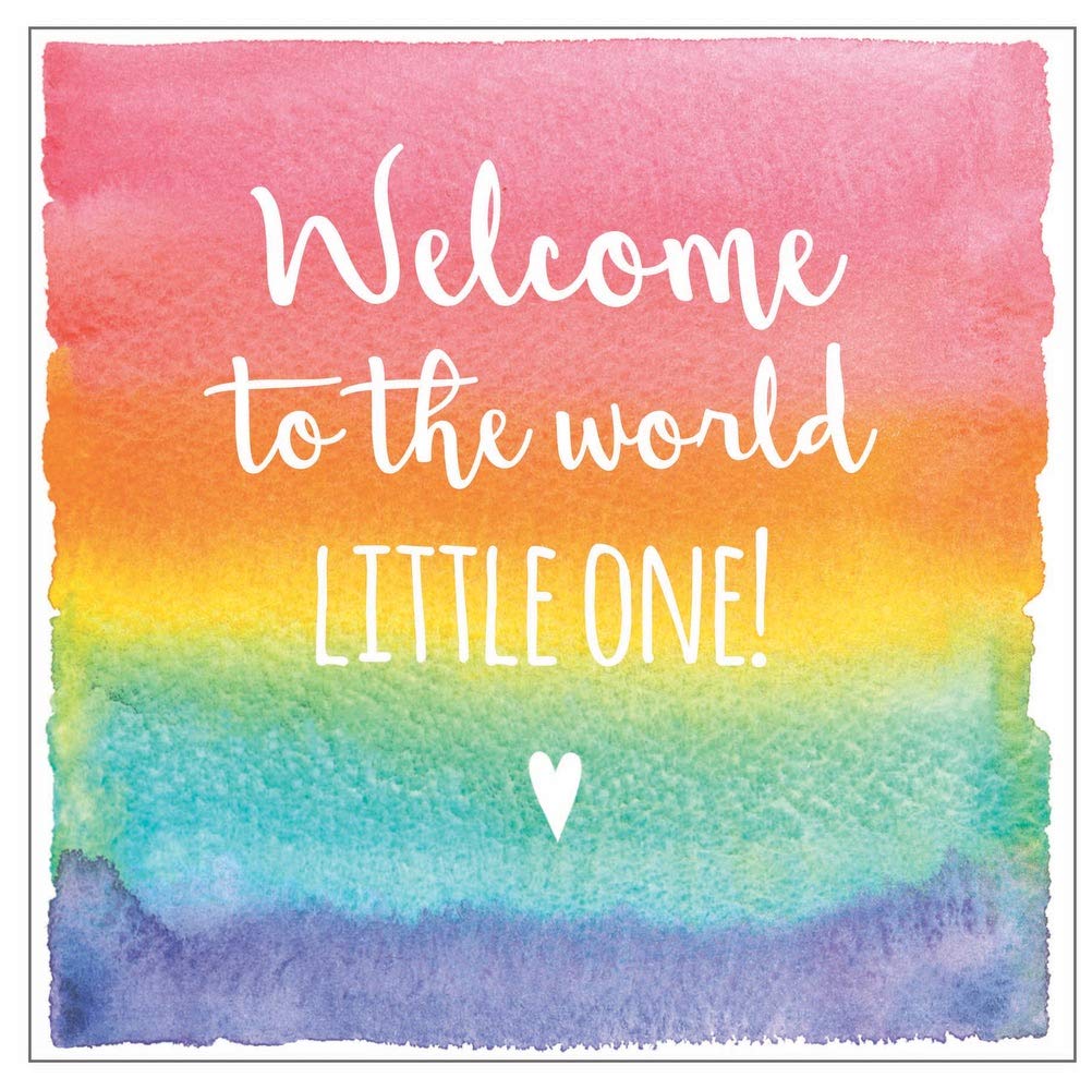 Welcome to the world Little One blank greetings card