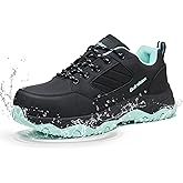 Guirdasm Wide Steel Toe Shoes for Women Waterproof Non Slip Work Shoes Lightweight Slip Resistant Safety Shoes Indestructible Construction Composite Toe Sneakers