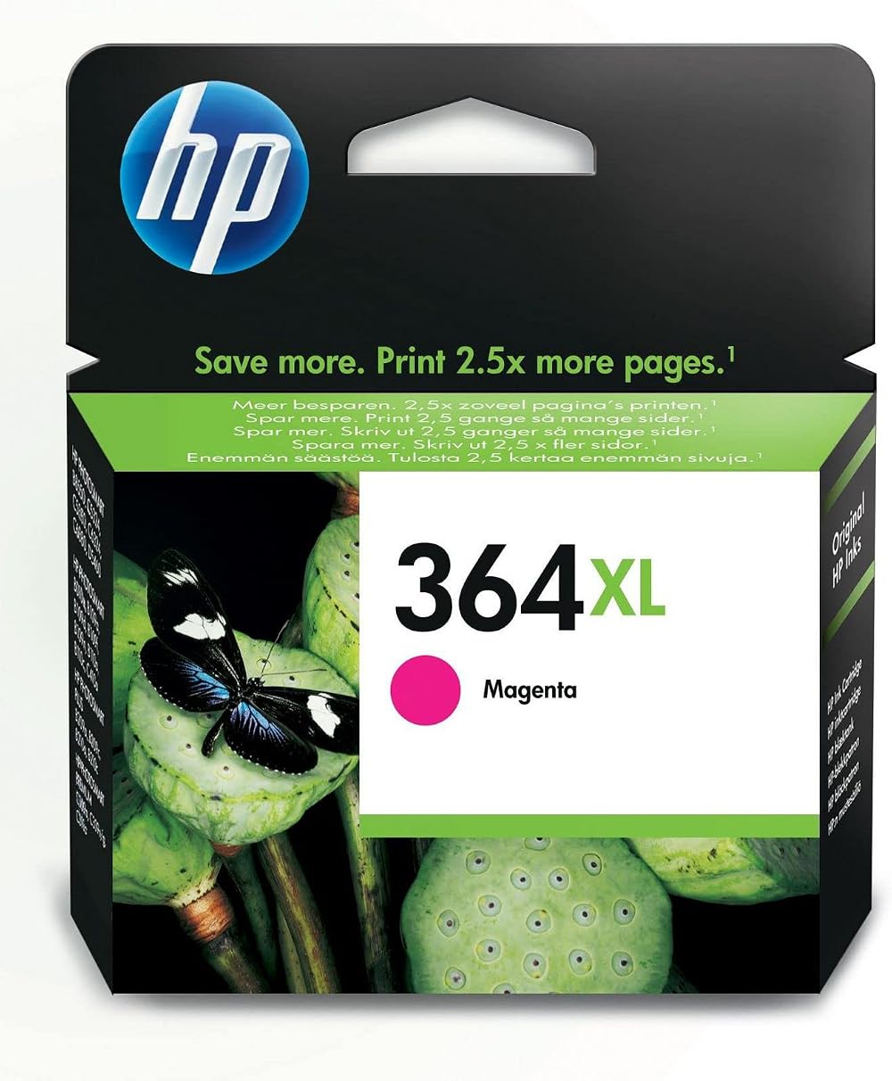 HP 364XL Magenta Ink Cartridge CB324EE XL High Yield Original Ink