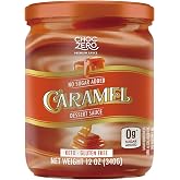 ChocZero Sugar Free Caramel Sauce, 12 oz Jar | No Sugar Alcohols, Keto, Low Carb, High Fiber, Gluten Free, For Ice Cream, Coffee &amp; Baking