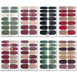 WOKOTO 20 Sheets Full Wraps Nail Art Polish