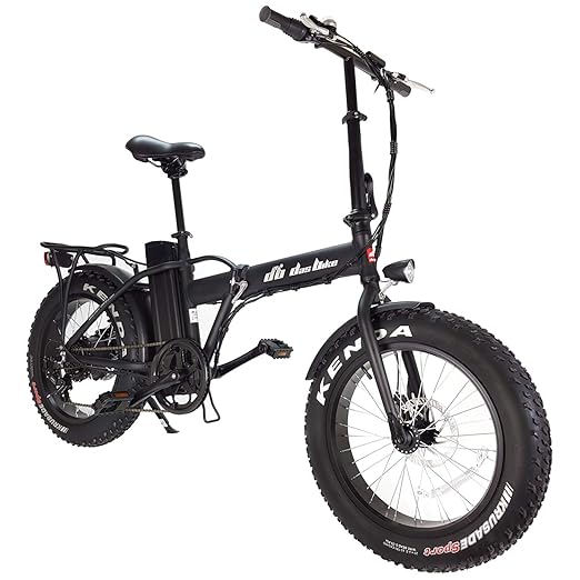 DAS.BIKE Ebike Elektro Fat Bike 20' Ebike Pedelec 7-Gang Shimanoschaltung mit Breiten Reifen