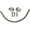 ICT Billet LS Engine 3-Bolt DBC DBW Gen 3 Throttle Body Bypass Steel Braided Hose Kit Coolant Crossover Steam Tube LSX LS1 LM7 LR4 LQ4 LS6 L59 LQ9 LM4 L33 551694H