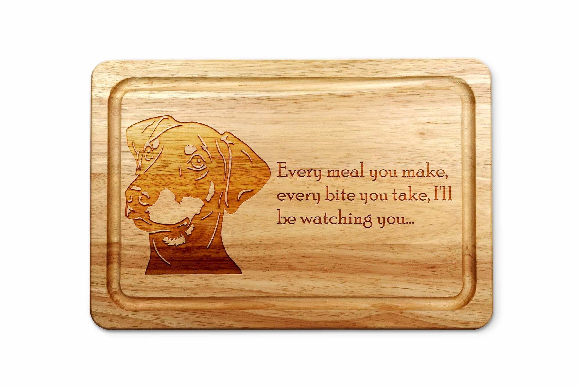 Personalised Store Doberman Wooden Chopping Board 30 x 20 cm