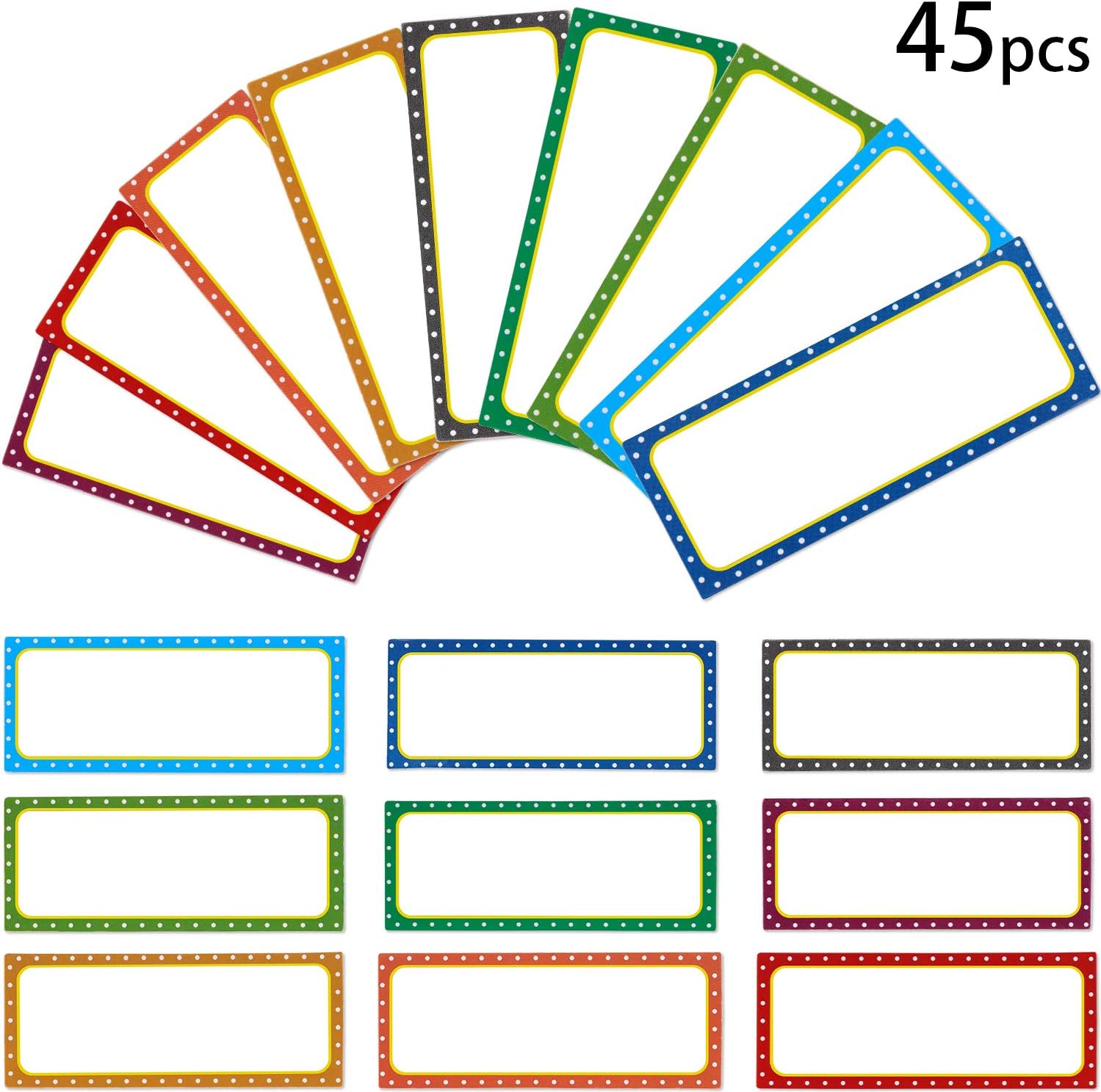45 Pieces Dry Erase Labels Name Plates Board Nameplates Tags