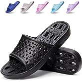 Xomiboe Shower Shoes Men Quick Drying Women Shower Sandals Non-Slip Comfortable House Slippers Bathroom Hotel Flip Flops Slides With Students Gym