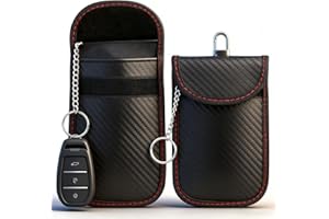 Faraday Bag for Key Fob, [2 Pack] Diyife Car Key RFID Signal Blocking Pouch with Hook Securing Keyring, Waterproof Faraday Ke