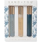 Sand + Fog Eau de Parfum Oil Set, 3 Piece, Coastal Cashmere, Vanilla Sugar, Marshmallow Skies