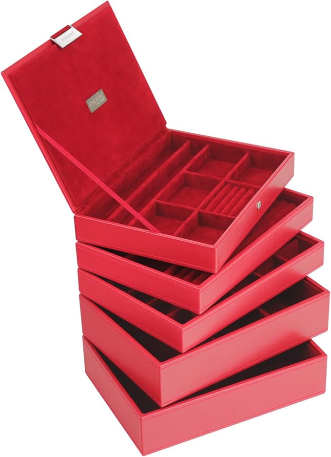 Stackers by LC Designs STACKERS Set of 5 ‘CLASSIC SIZE’ Red STACKER