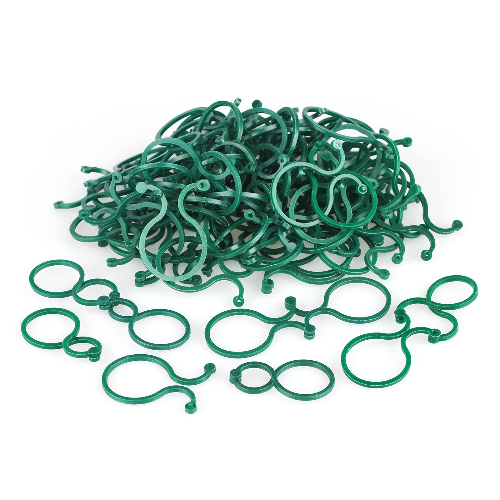 KINGLAKE Plant Clips, 200Pcs Garden Clips Plant Rings Plant Support Clips For Climbing Plants Stem Vine Tomato