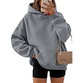 EFAN Women's Oversized Fleece Hoodie, Cozy Plush Pullover Sweatshirt with Pocket