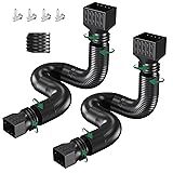 2 Pack Rain Gutter Downspout Extensions, Upgraded