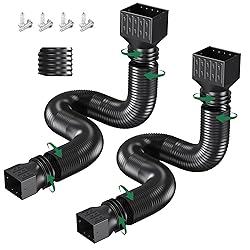 2 Pack Rain Gutter Downspout Extensions, Upgraded