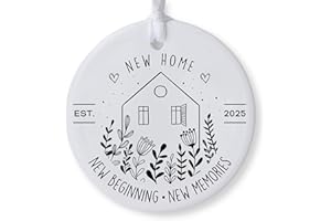 COZZIES New Home Ornament 2025, House Warming Gift, New Beginning, Housewarming Gifts, Presents for Women, Couple, New Home Gifts, First Home Together, Home Owners Gift Idea