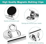 Skaaisont 10 Pcs Magnetic Clips Anti-Scratch Fridge Magnets Silver view 3