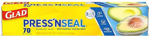 Amazon Com Glad Press N Seal Food Plastic Wrap 70 Square Foot Roll 12 Rolls Case Industrial Scientific