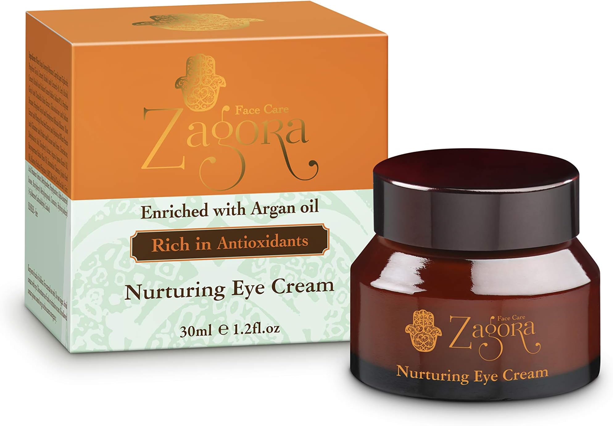 ZAGORA Revitalizing Eye Cream Moisturizer - Nurturing Eye Cream with Moroccan Argan Oil, 1.2 fl oz